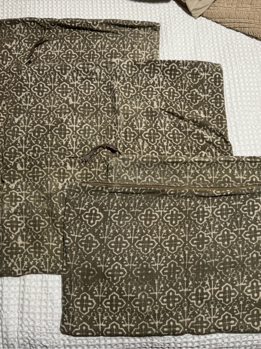 Set of (4) Restoration Hardware Corsica Pillow Shams
